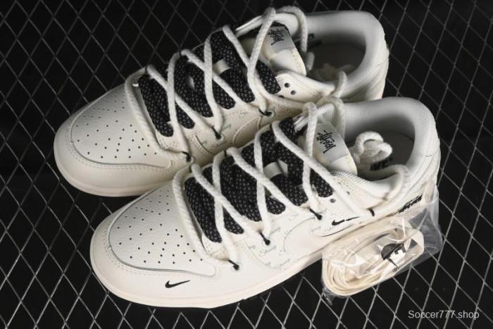 Nike SB Dunk Low Stussy Anniversary Custom Low-Top Casual Sneakers - SJ2068-276