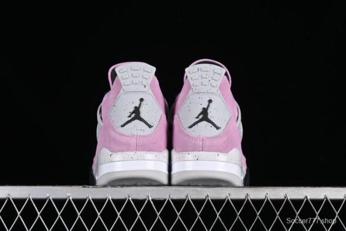 Nike Air Jordan 4 Retro  Orchid  Sneakers with Suede Upper and Cement Grey Accents - AQ9129-501 1