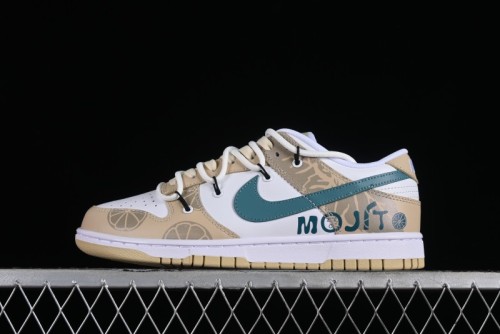 Nike Dunk Low SB Casual Sneakers with Mojito-Inspired Design - DV0833-100 1