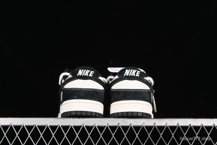Nike SB Dunk Low BAPE Collaboration Strap Black Hook Anniversary Custom Low-Top Casual Sneakers - SJ2068-269