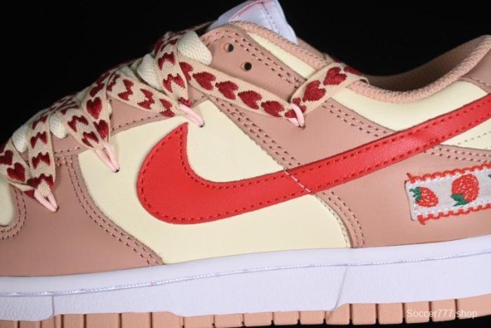 Nike Dunk Low SB Christmas Gift Strawberry Cake Casual Sneakers with Dual Laces - DD1503-118 1