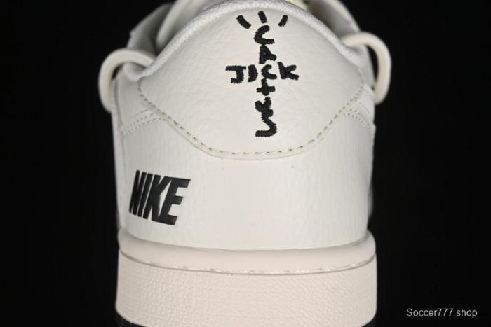 Nike Travis Scott x Fragment Design x Air Jordan 1 Low OG SP AJ1 Black Logo Drawstring Low-Top Casual Sneakers - SJ0086-135