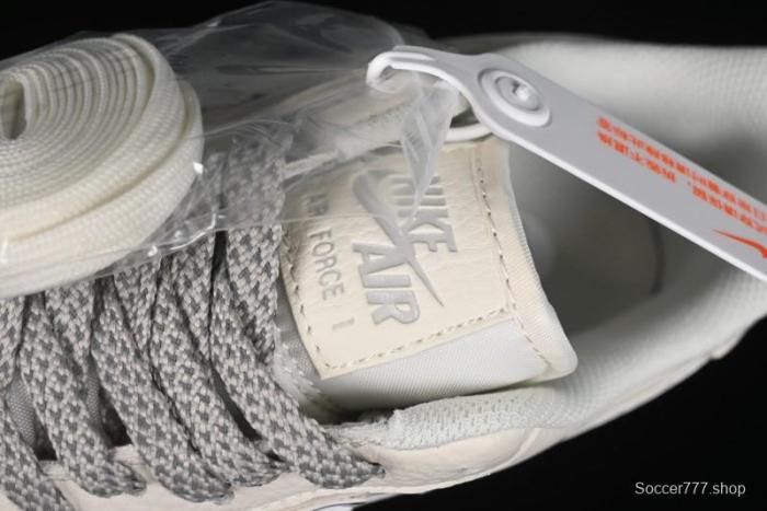 Nike Air Force 1 '07 Low QR Code Light Grey Starry Casual Sneakers - CU1836-963