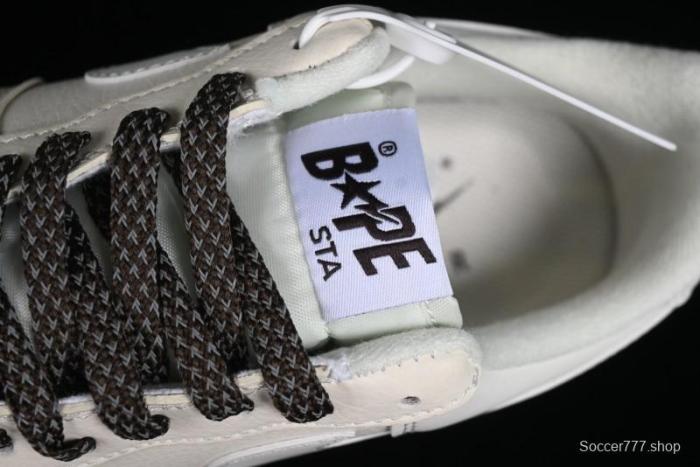 Nike Air Force 1 '07 Low BAPE Collaboration - Beige Black Star FG6688-100 1