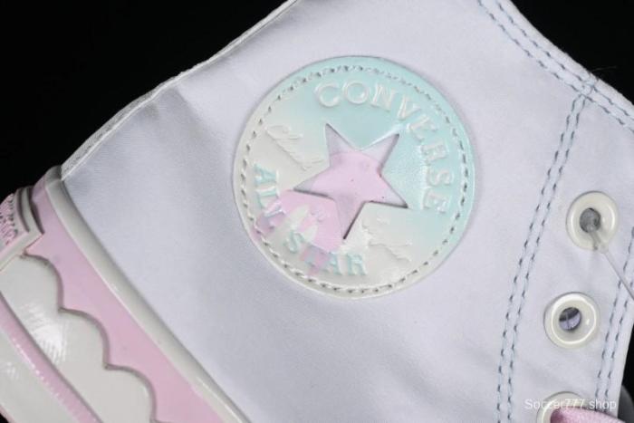 Converse Chuck 1970s Ice Cream Fun White Pink High Top Canvas Sneakers - A10947C 1