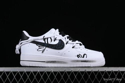 Nike Air Force 1 '07 Low Daisy Print Casual Sneakers with Lace-Up - ZH0316-025