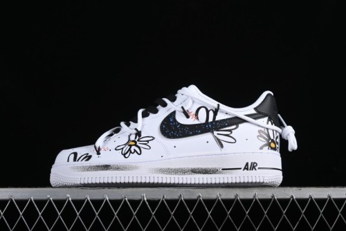Nike Air Force 1 '07 Low Daisy Print Casual Sneakers with Lace-Up - ZH0316-025