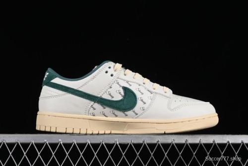 Nike SB Dunk Low Stussy Collaboration Beige Green Mini Swoosh Anniversary Custom Low-Top Casual Sneakers - CF3688-006 1