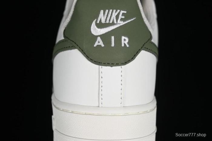 Nike Air Force 1 '07 Low Casual Sneakers in White Green Colorway - CQ5059-110 1