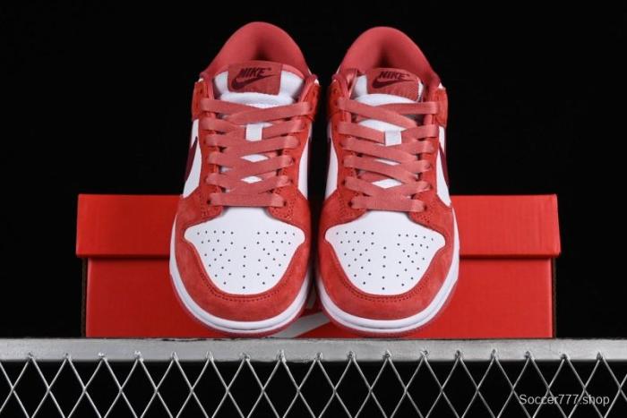Nike SB Dunk Low Retro Valentine's Day 2024 White Rose Red Skateboarding Shoes - FQ7056-100 1
