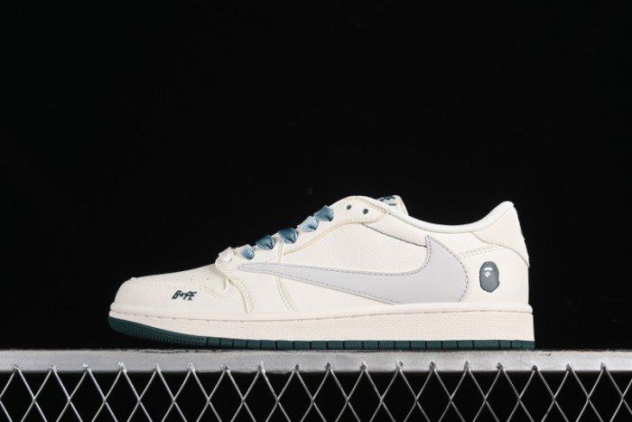 Nike Travis Scott x Fragment Design x Air Jordan 1 Low AJ1 Bape Collaboration - XY2688-100