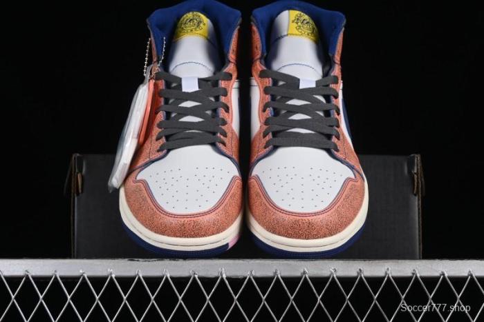 Nike Air Jordan 1 Mid  Flight Vintage  Retro Basketball Shoes with Washed Color Design - FV3619-106 1