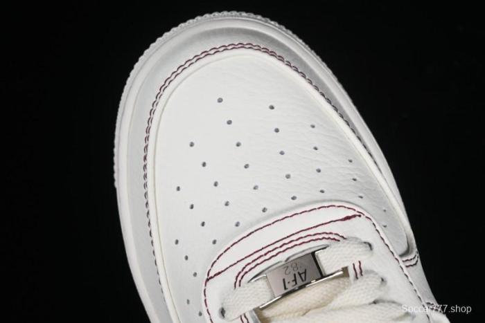 Nike Vlone x Air Force 1 '07 Low Collaboration Wine Red Casual Sneakers - AA5360-010 1