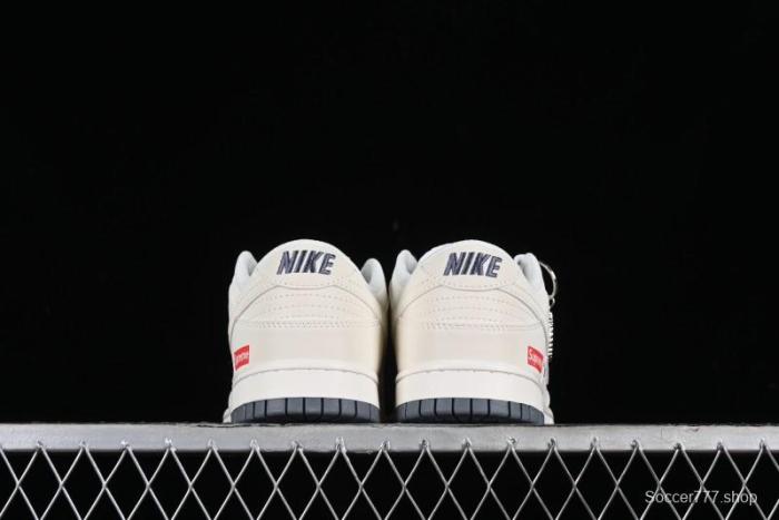 Nike SB Dunk Low Supreme Collaboration - Double Swoosh Anniversary Customized Low-Top Casual Sneakers - BB8675-105 1