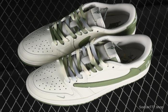 Nike Travis Scott x Fragment Design x Air Jordan 1 Low OG SP AJ1 Low Top Casual Sneakers - DM7866-019