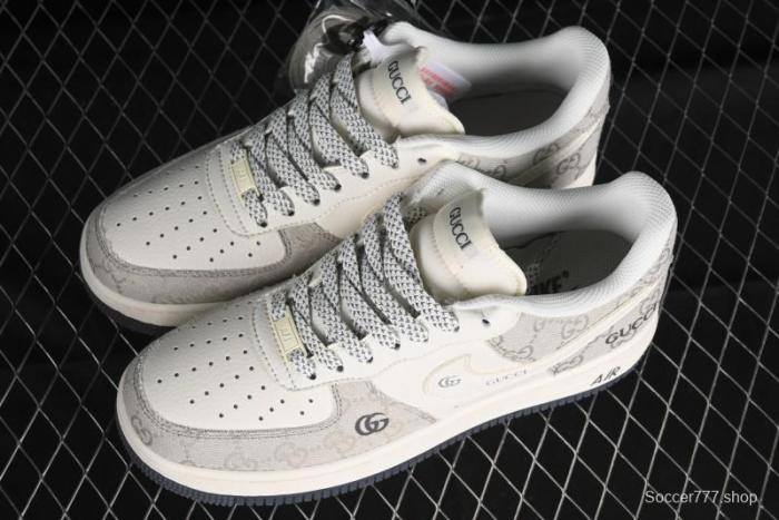 Nike Air Force 1 '07 Low Gucci Collaboration - Ash Grey Low-Top Casual Sneakers BB9577-102