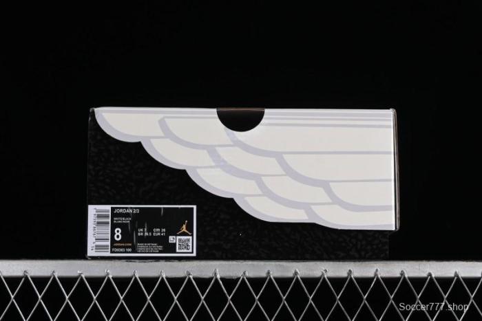 Nike Air Jordan 2/3 Retro Low-Top Basketball Shoes in White/Black - FD0383-100 1