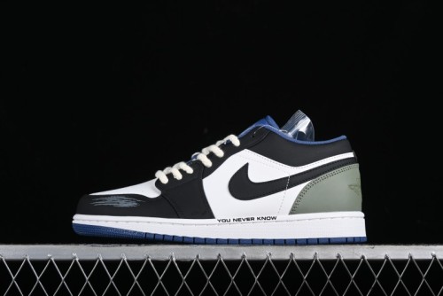 Nike Air Jordan 1 Low AJ1 Casual Lifestyle Sneakers - 553558-414