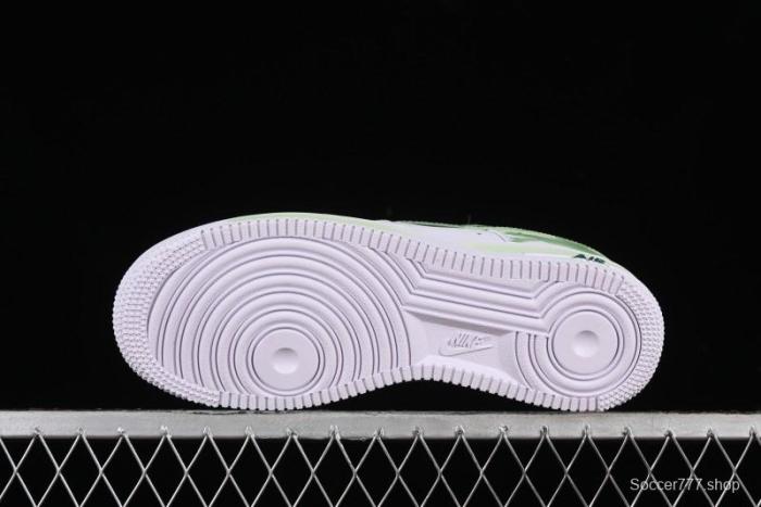 Nike Air Force 1 '07 Low Custom Hand-Painted Anime Theme with Swoosh Shadow and Strap - CW2288-111 1