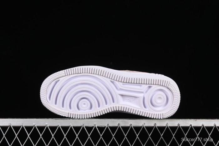 Nike Air Force 1 PLT Low-Top Casual Sneakers with Speed-Inspired Swoosh Design - DJ9946-602