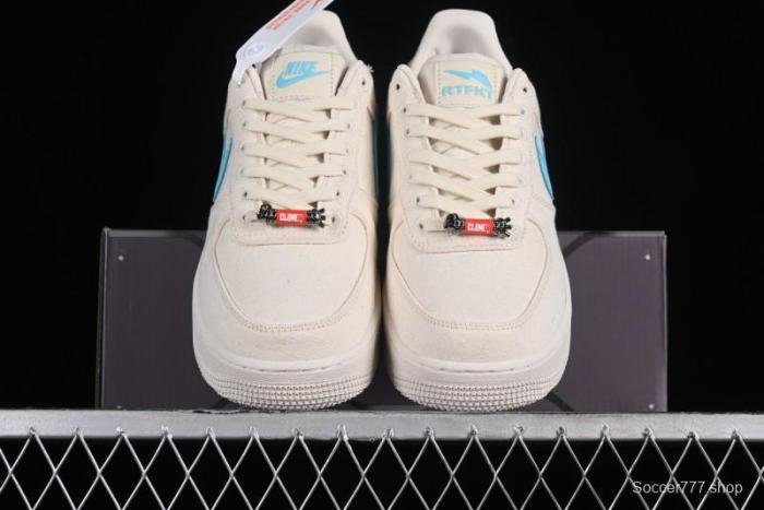 Nike RTFKT x Nike Air Force 1 Low Casual Sneakers with Full-Length Air Cushion - FQ3954-100 1