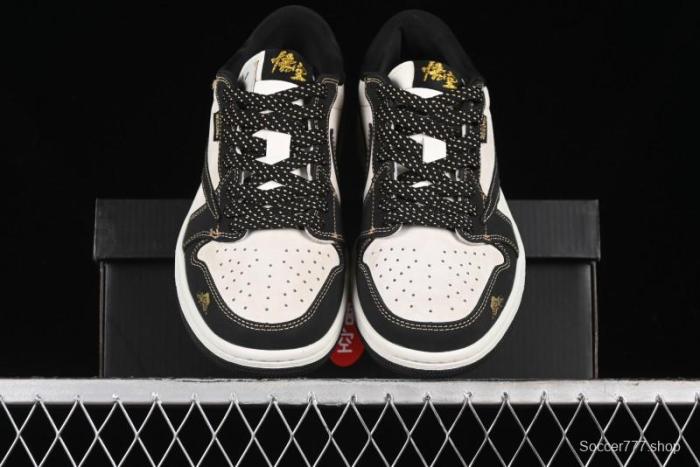 Nike Travis Scott x Fragment Design x Air Jordan 1 Low OG SP AJ1 Black Wukong Collaboration - CH6336-012