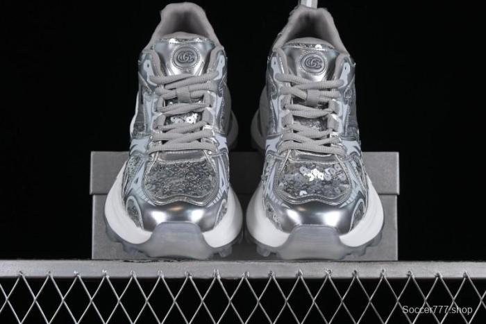 GG-CC Casual Sandals with Asymmetric Design and Cool Functional Style - 70119-3 Silver 1