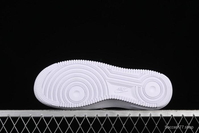 Nike Air Force 1 '07 Low Black Gold Swoosh Casual Sneakers - CT1990-001