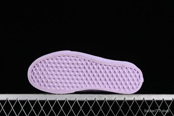 Vans Authentic White Purple Canvas Skate Shoes - VN0009PVCGX 1