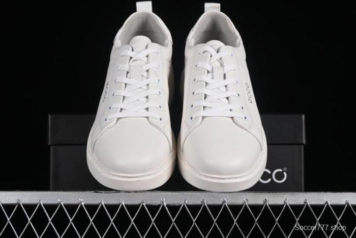 Ecco Soft 60th Anniversary Street Fun Collection Versatile White Sneakers - 63335301002 1