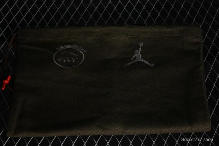 Nike Travis Scott x Jordan Cut The Check AJ1 Basketball Shoes with Velcro Design - FZ8117-100 1