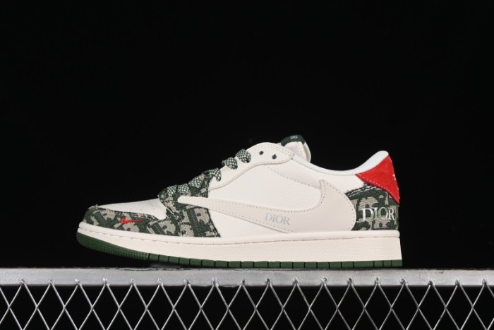 Nike Travis Scott x Fragment Design x Air Jordan 1 Low OG SP AJ1 Low-top Casual Sneakers - XY2688-114