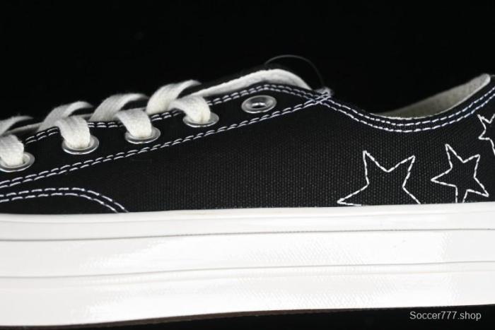 Converse Chuck 70 SNL Low Top Canvas Sneakers with Star Embroidery and Metal Studs - A11612C