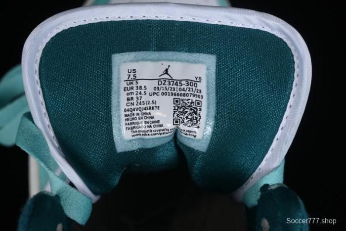 Nike Air Jordan 1 Mid  Bleached Turquoise  Casual Sneakers - DZ3745-300 1