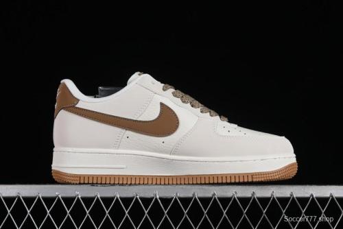 Supreme x Nike Air Force 1 '07 Low Skateboarding Shoes - Coffee Brown - HD1968-019 1