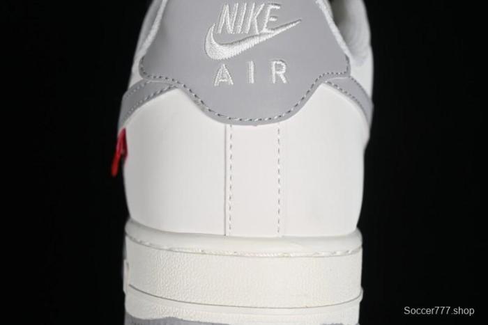 Supreme x Nike Air Force 1 '07 Low Beige Grey Casual Skate Shoes - HD1968-018 1