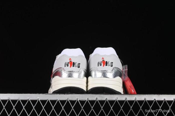 Nike Air Max 1 Retro Running Shoes with Half-Sole Air Cushion - HF7746-100