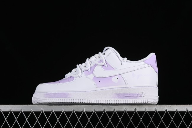 Nike Air Force 1 '07 Low Custom Spray Painting Romantic Message Low-Top Casual Sneakers - ZH0316-028