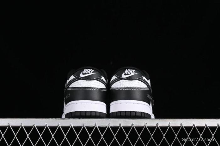 Nike SB Dunk Low Gucci Collaboration - Double G Embroidery Black Swoosh Anniversary Custom Low-Top Casual Skate Shoes - SF1588-136 1