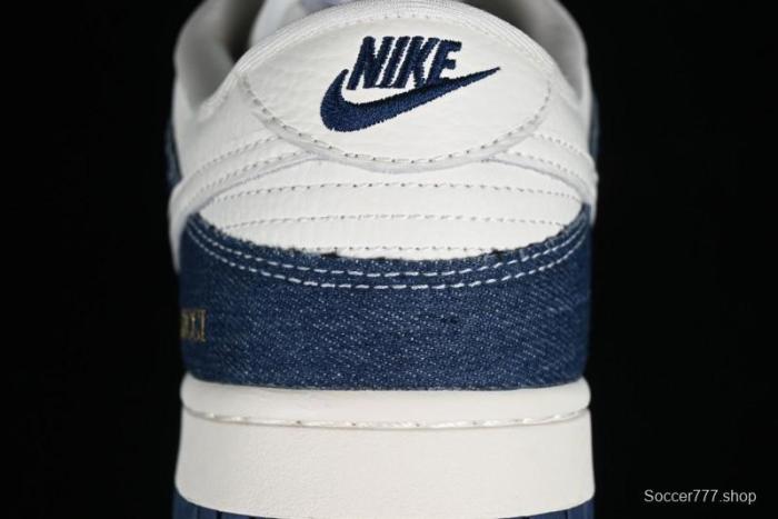 Nike SB Dunk Low Gucci Collaboration - Denim with Light Blue Swoosh Anniversary High-End Custom Low-Top Casual Sneakers - FC1688-141 1