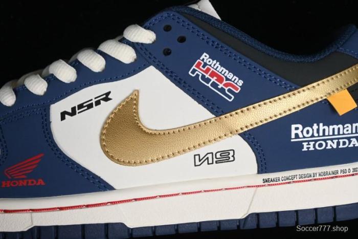 Nike SB Dunk Low Retro White Blue Collaboration Low-Top Casual Skateboarding Shoes - MU0232-365 1