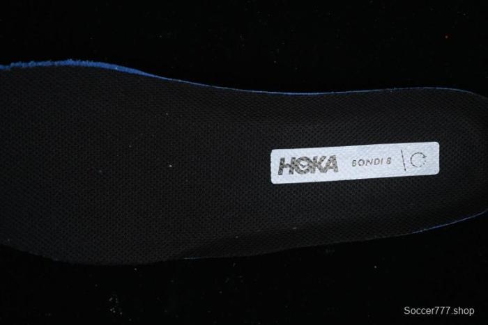 HOKA ONE ONE Bondi 8 Functional Cushioned Running Shoes with Engineered Mesh Upper - 1123202 BBLC 1