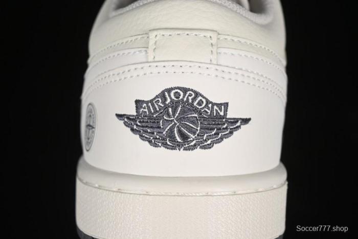 Nike Air Jordan 1 Low Retro Basketball Shoes Stone Island Collaboration - DC2024-025