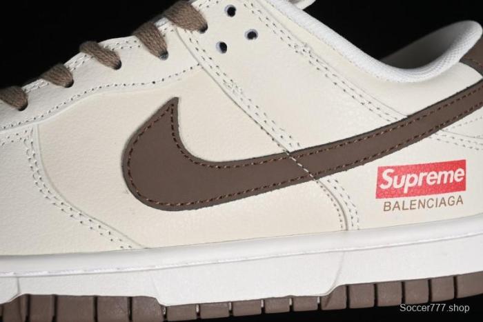 Nike Supreme x SB Dunk Low Collaboration - Military Green Anniversary High-End Custom Low-Top Casual Skate Shoes - XD1688-001 1