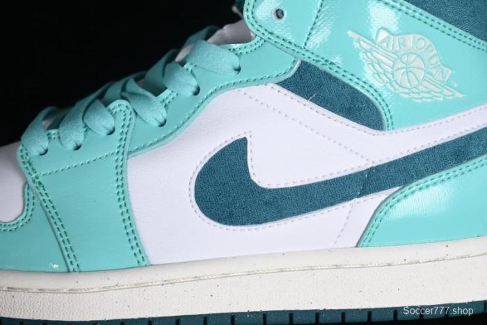 Nike Air Jordan 1 Mid  Bleached Turquoise  Casual Sneakers - DZ3745-300 1