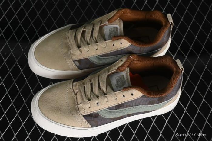 Vans Classics Knu Skool Desert Gray Green Chunky Tongue Bread Shoes - VN0007QC0WD