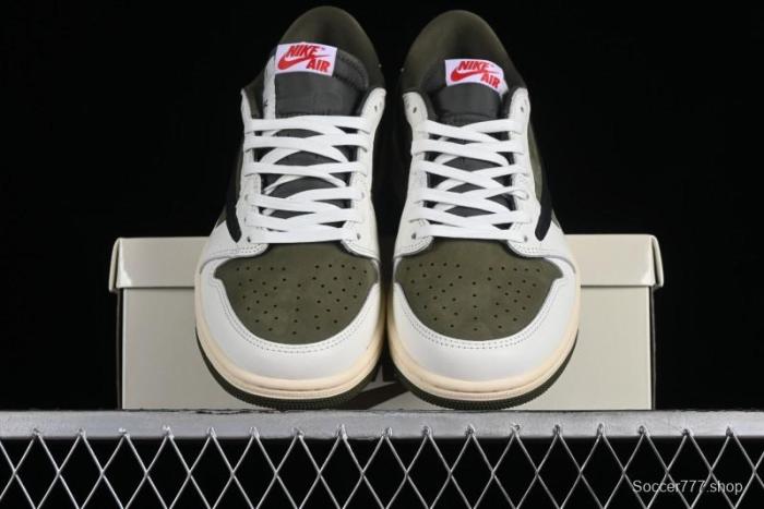 Nike Travis Scott x Air Jordan 1 Low OG AJ1 Reverse Swoosh Sneakers - DM7866-200 1