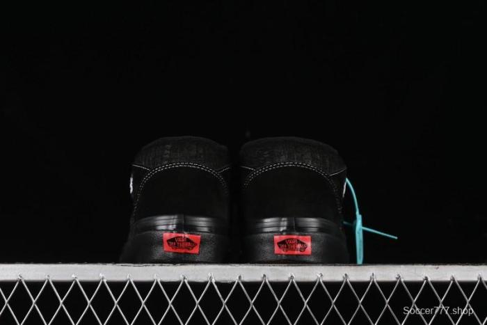 Vans Half Cab 33 DX Black Knight Anaheim Classic Retro Skate Shoes - VN0A5KX6BKA