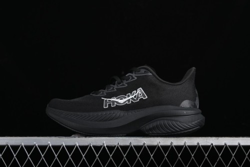 HOKA ONE ONE MACH 6 Flagship Racing Shoes with Carbon Plate Technology and Asymmetric Design - 114791 BLACK