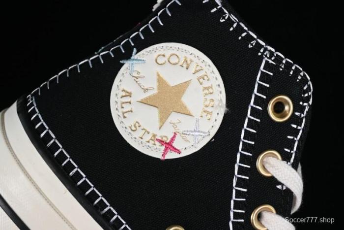 Converse All Star Lift Platform Sneakers with Daisy Stitch Detail - A08731C 1